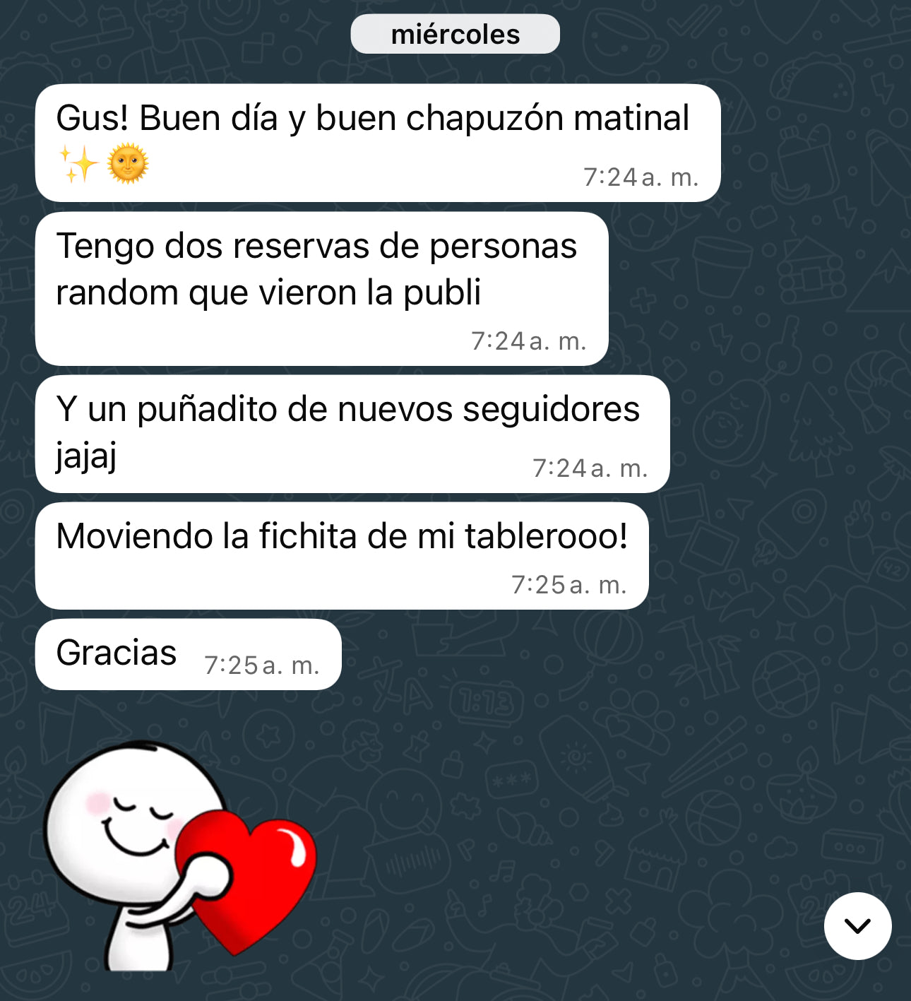 Testimonio WhatsApp 2