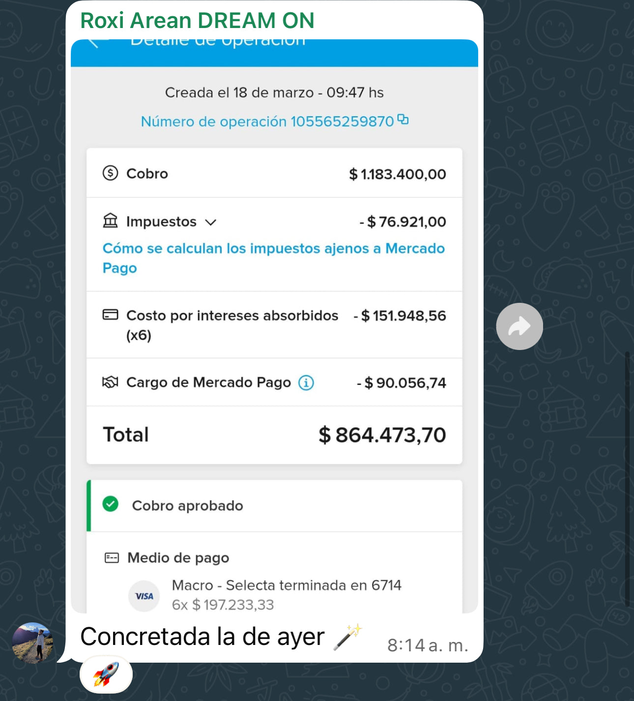 Testimonio WhatsApp 5